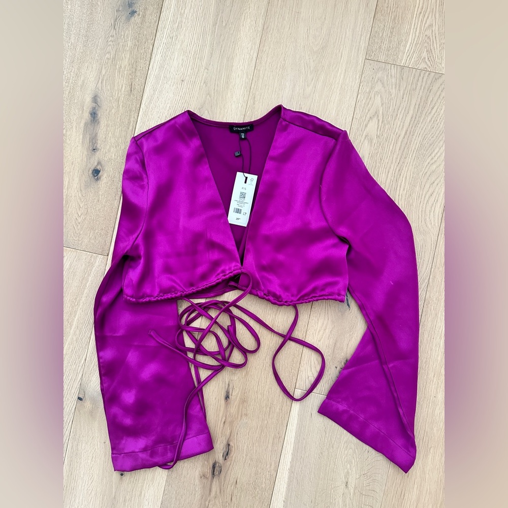 Silky purple top